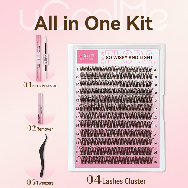 Brown Vibe-Flora 049 Lash Kit
