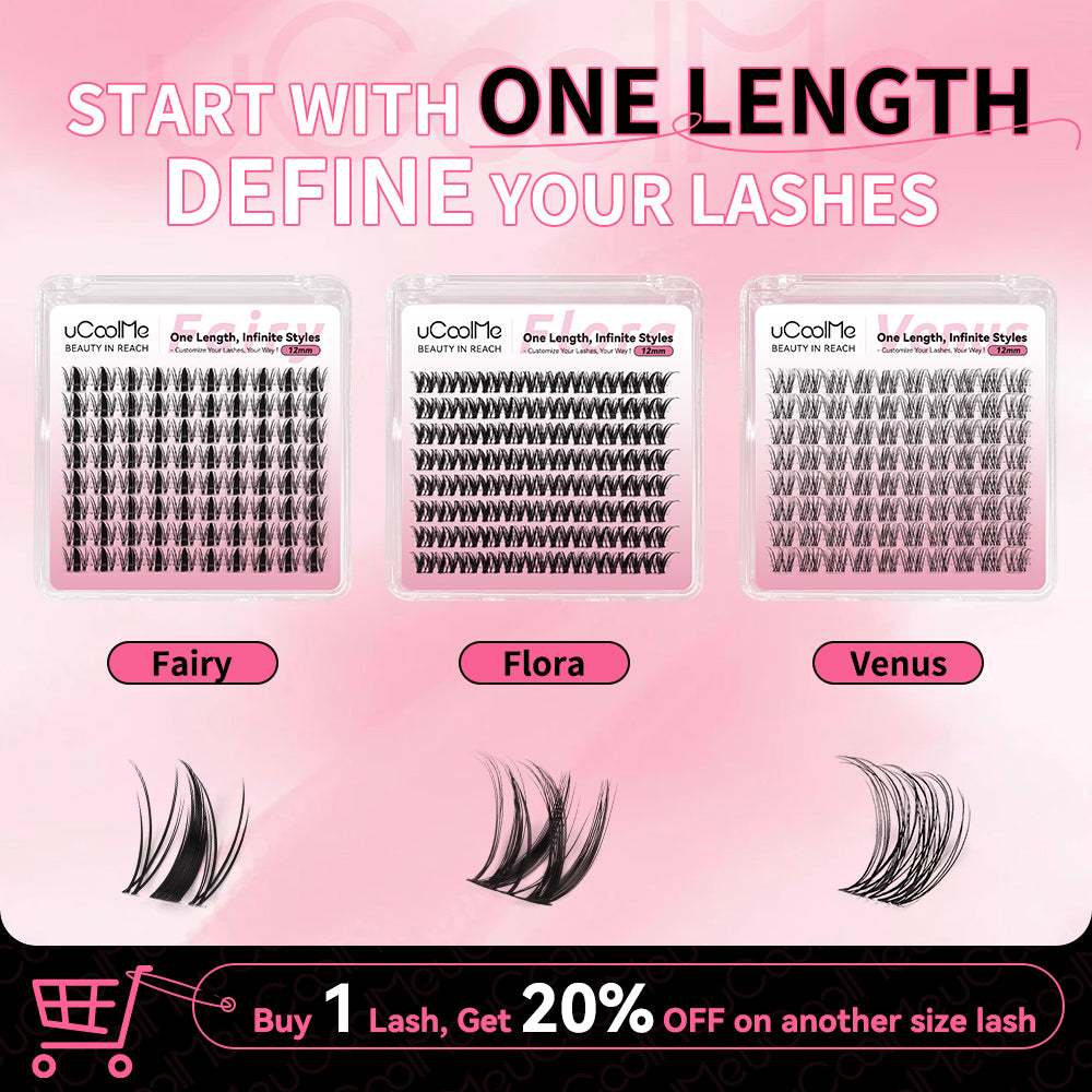 Venus One Length Lashes Custom Lashes.