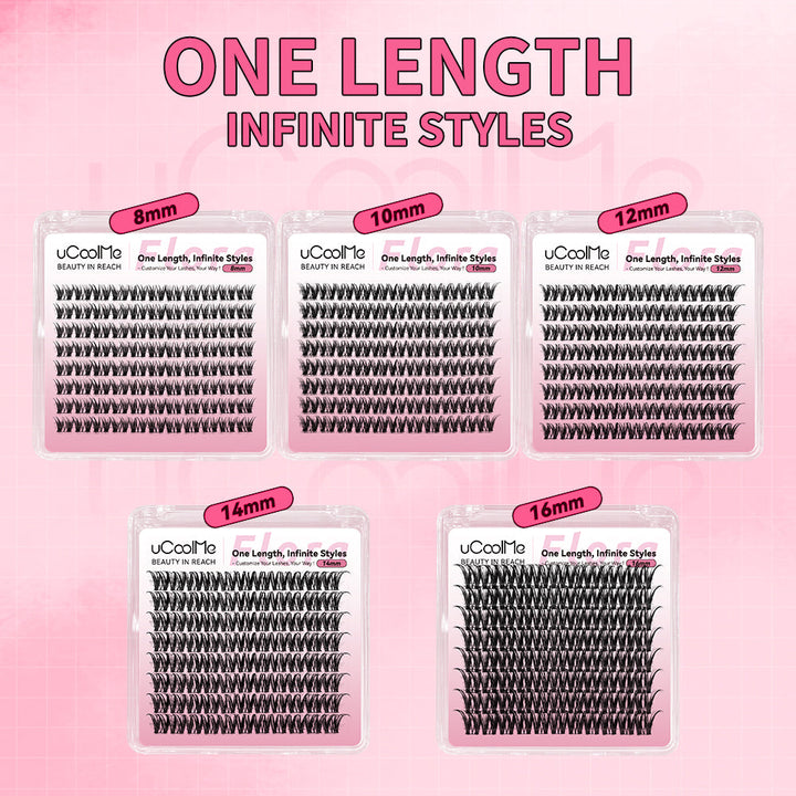 Flora 049 One Length Lashes Custom Lashes-only 8mm.
