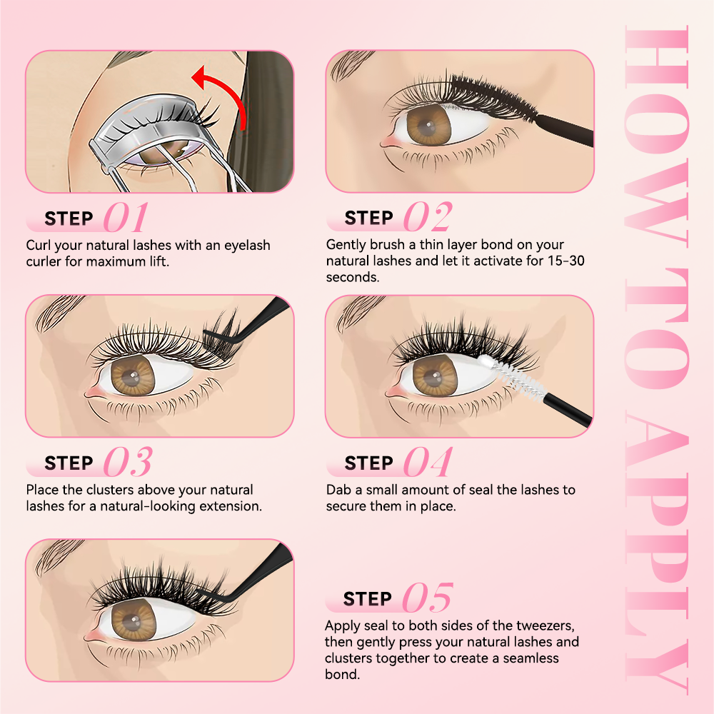 Hazy Natural Wispy Lash Kit
