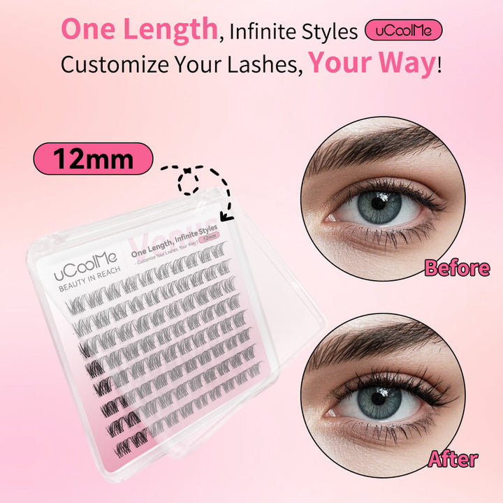 Venus One Length Lashes Custom Lashes.