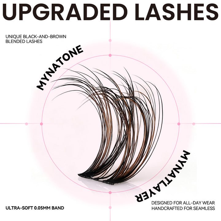 uCoolMe Flora PRO+ Black &amp; Brown Lash Kit